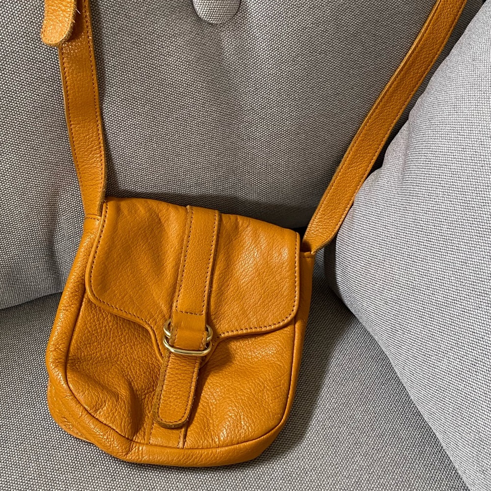 Anthropologie leather Crossbody Satchel NWOT